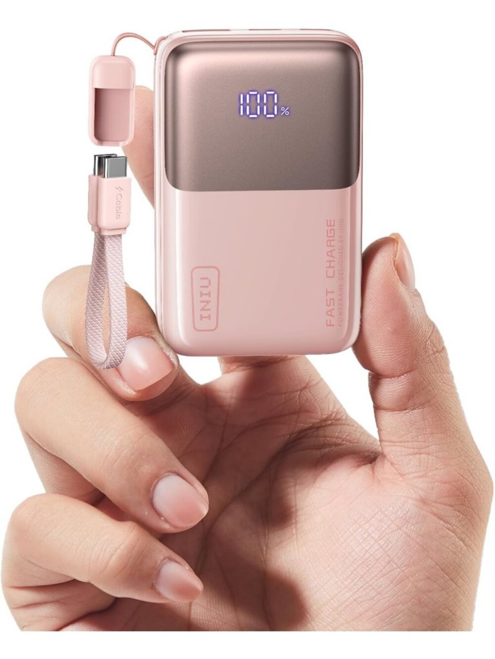 Compact 10000mAh Portable Charger - Fast Charging Power Bank for Travel & Daily